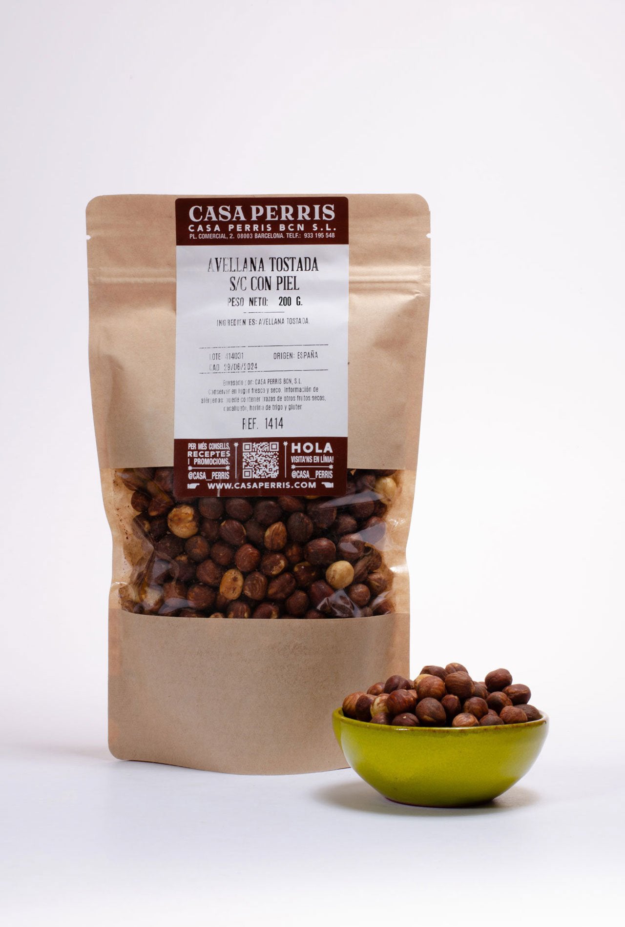 Avellanes torrades 400g